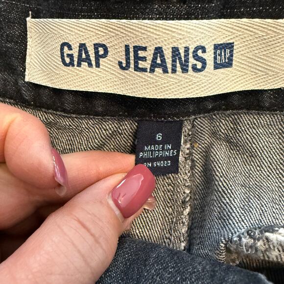 Women's‎ Gap Jeans Black Denim Blue Jean Skirt Size 6 - Picture 4 of 7